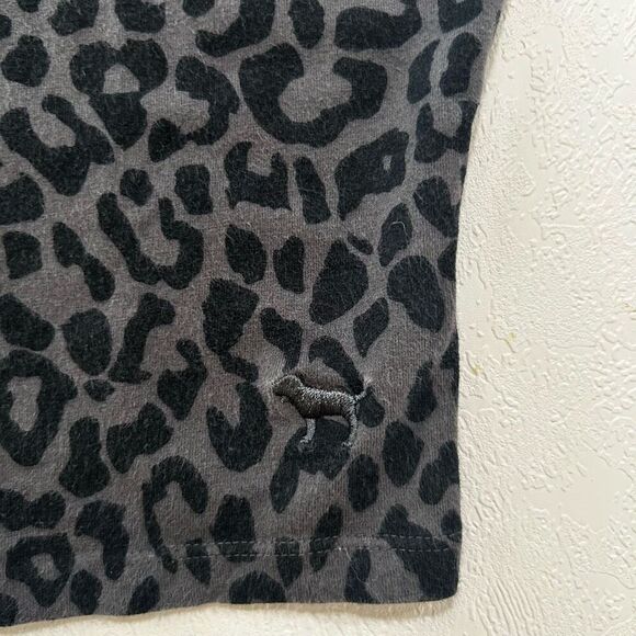 PINK Victoria’s Secret Leopard Print Crop Top XS – Heart Cutout Back - Picture 3 of 5